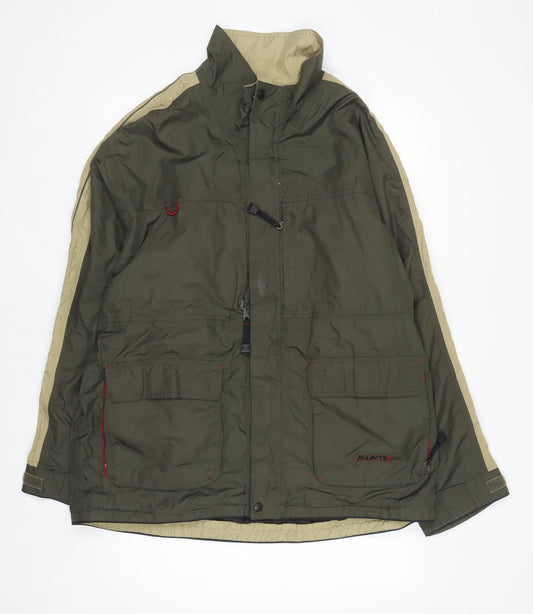 Mens UK Size XL Angelo Litrico Green Rain Coat