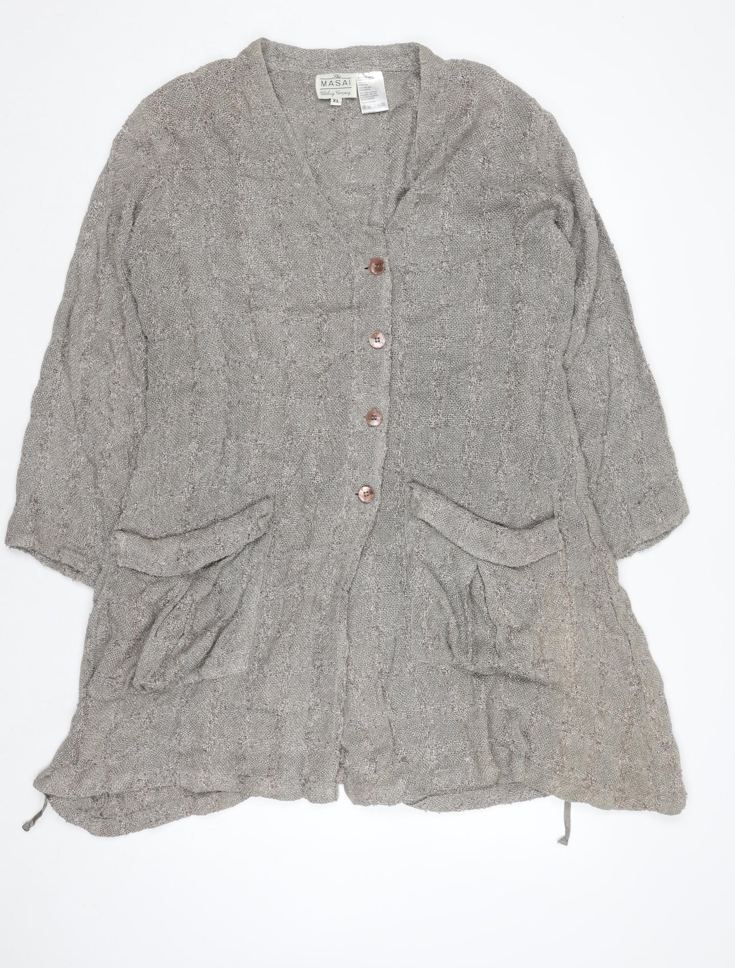 Womens UK Size XL Masai Grey Cardigan Jumper