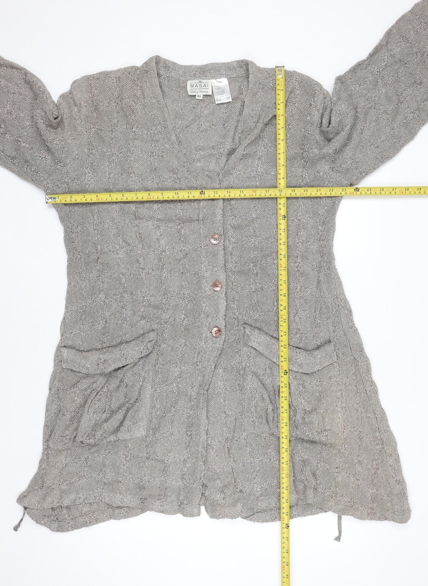 Womens UK Size XL Masai Grey Cardigan Jumper