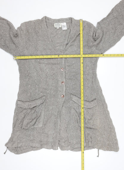 Womens UK Size XL Masai Grey Cardigan Jumper