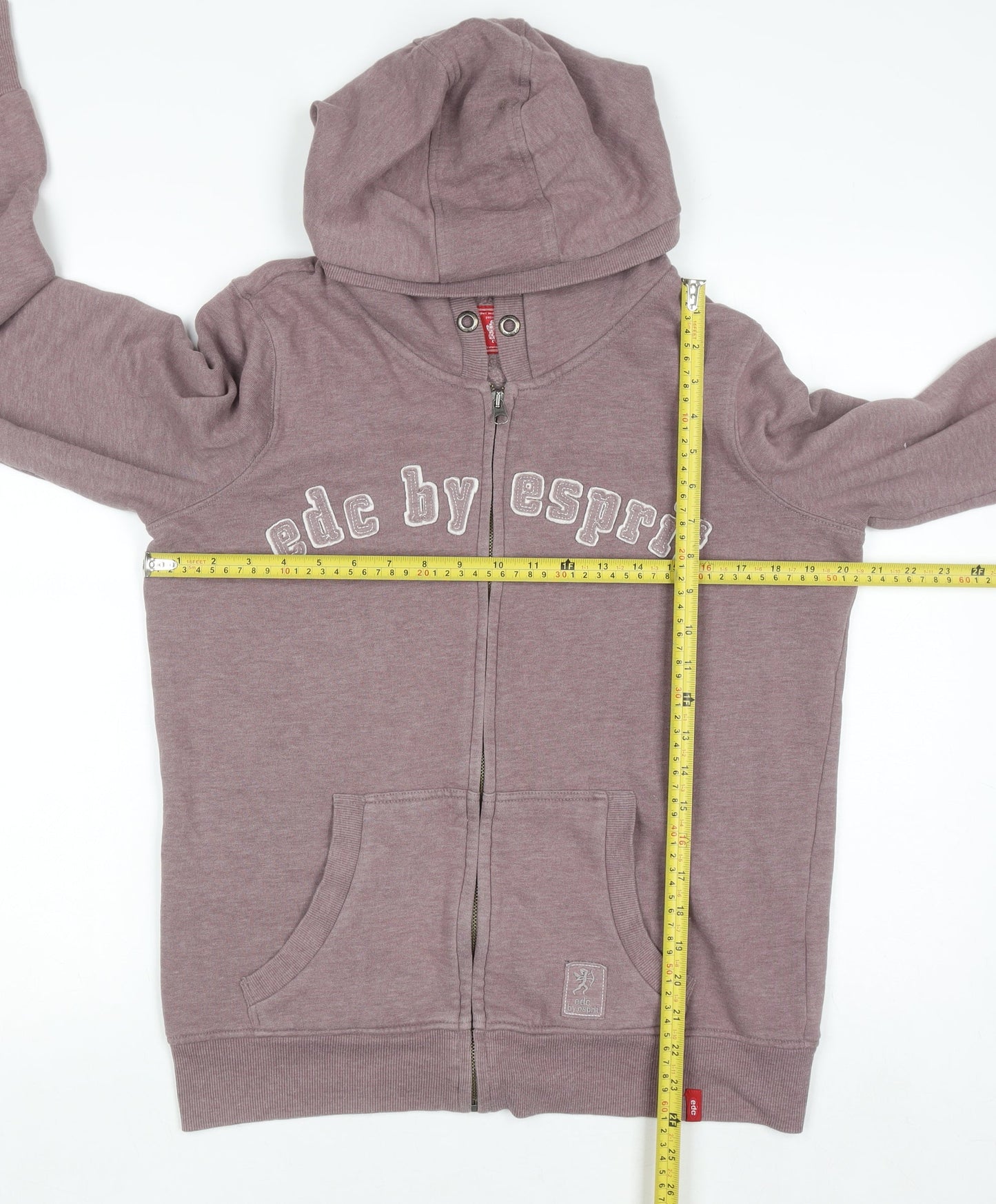 Womens UK Size L Esprit Purple Full Zip Hoodie