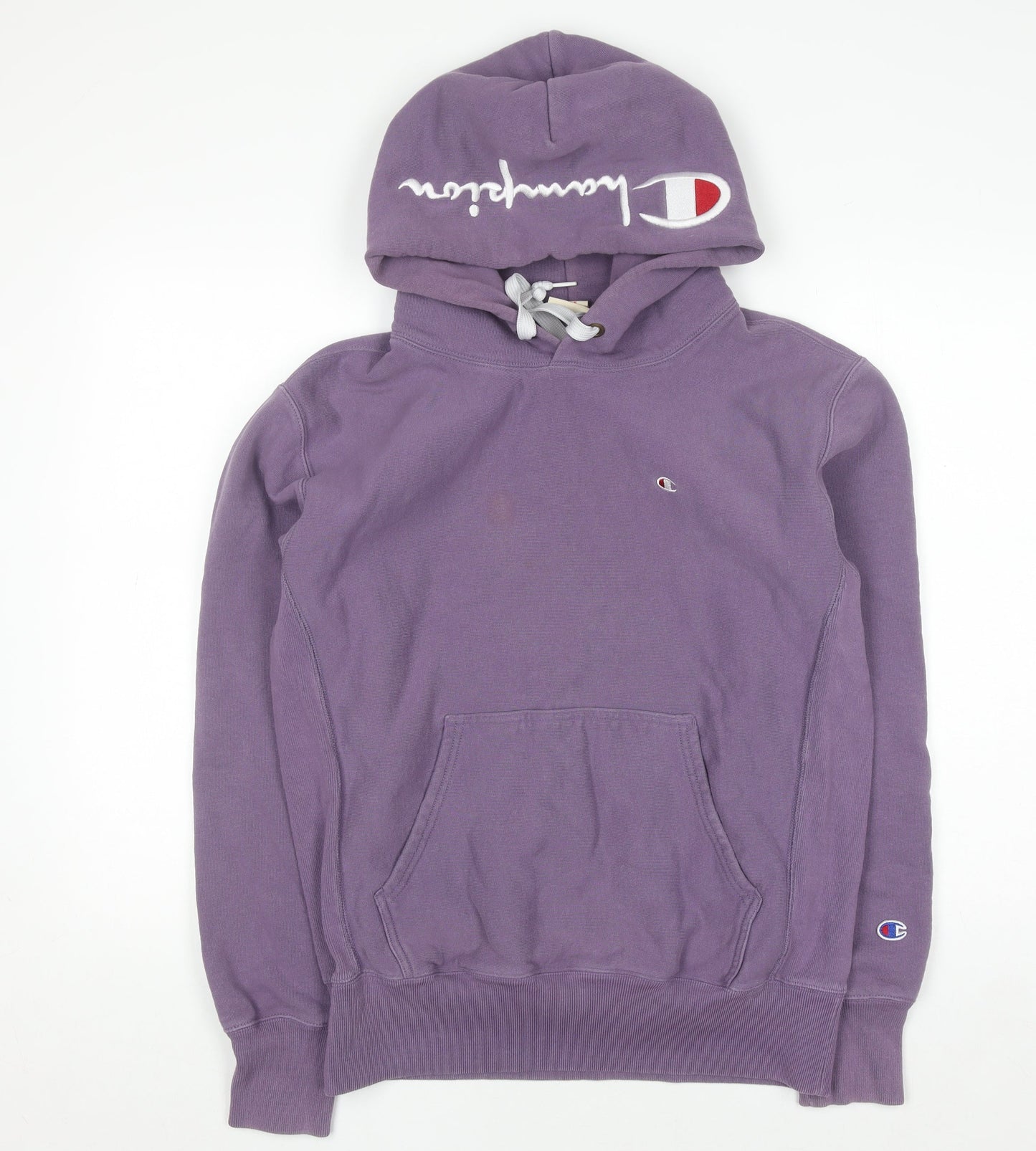 Womens UK Size L Champion Purple Pullover Hoodie
