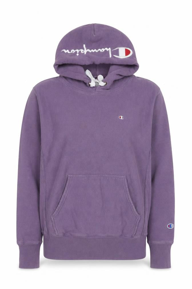 Womens UK Size L Champion Purple Pullover Hoodie
