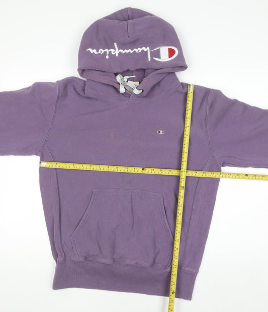 Womens UK Size L Champion Purple Pullover Hoodie