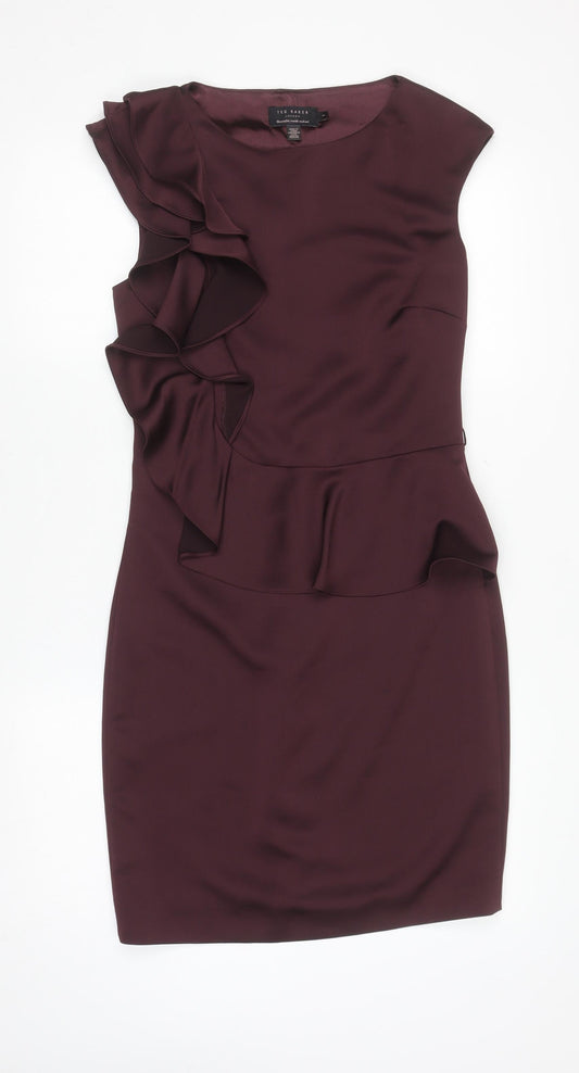 Womens UK Size 1 (UK 8) Ted Baker Sheath Dress