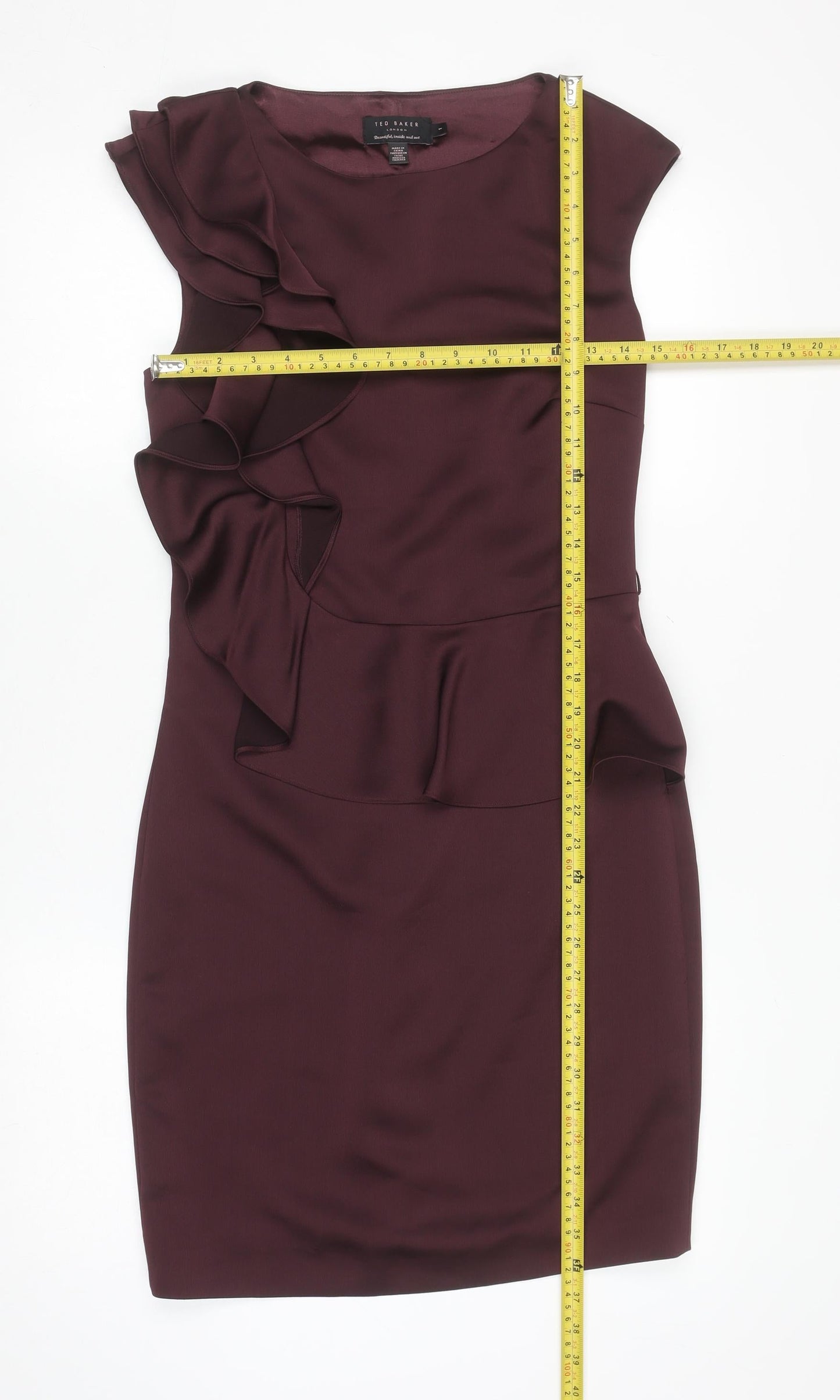 Womens UK Size 1 (UK 8) Ted Baker Sheath Dress