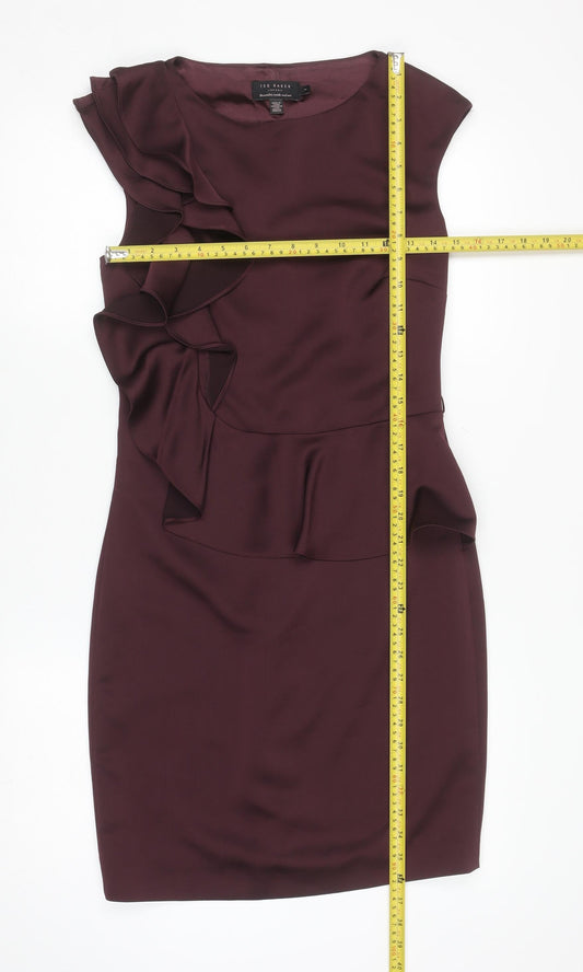 Womens UK Size 1 (UK 8) Ted Baker Sheath Dress