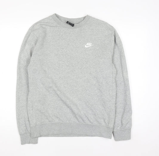 Mens UK Size S Nike Grey Pullover Sweatshirt