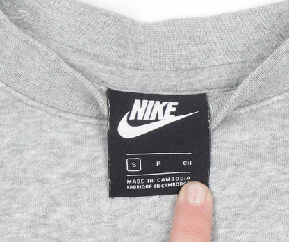 Mens UK Size S Nike Grey Pullover Sweatshirt