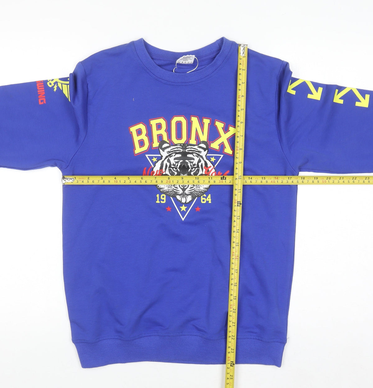 Teens UK Size 164 COMFISH Blue Pullover Sweatshirt