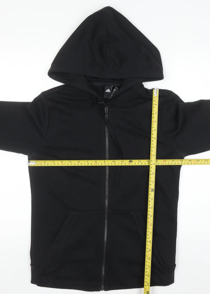 Womens UK Size M adidas Black Full Zip Hoodie