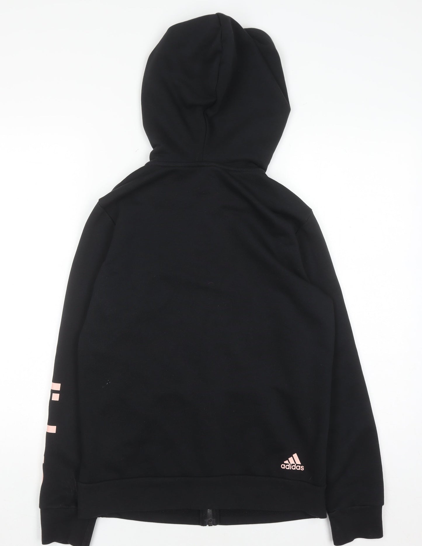 Womens UK Size M adidas Black Full Zip Hoodie