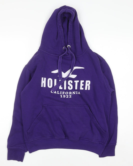 Womens UK Size M Hollister Purple Pullover Hoodie