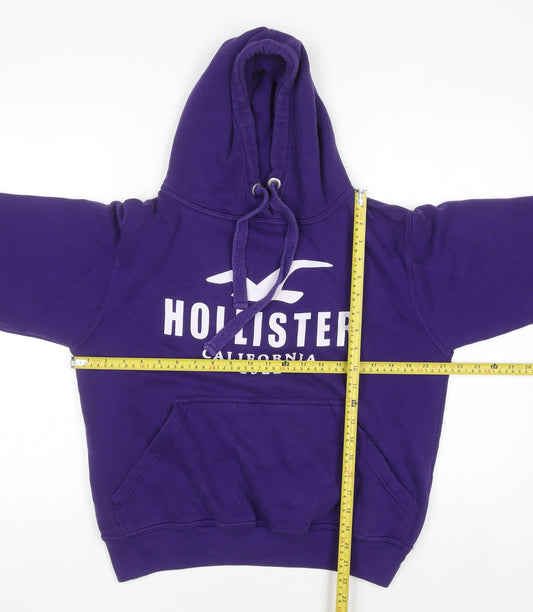 Womens UK Size M Hollister Purple Pullover Hoodie