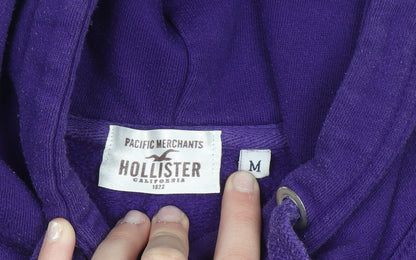 Womens UK Size M Hollister Purple Pullover Hoodie