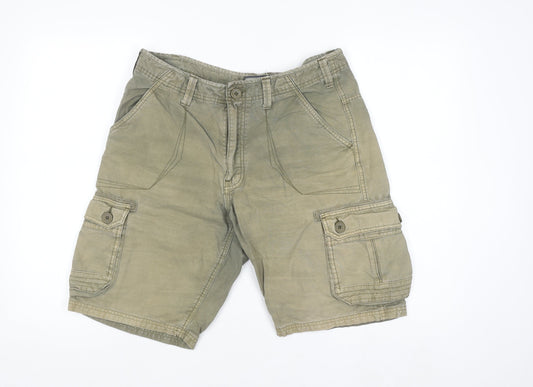Mens UK Size M Brave Soul Regular Fit Cargo Shorts
