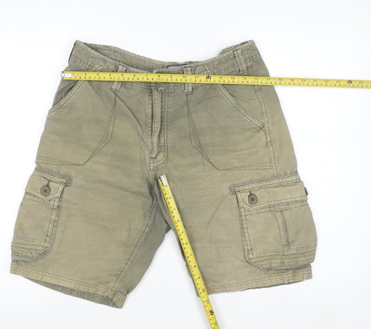 Mens UK Size M Brave Soul Regular Fit Cargo Shorts