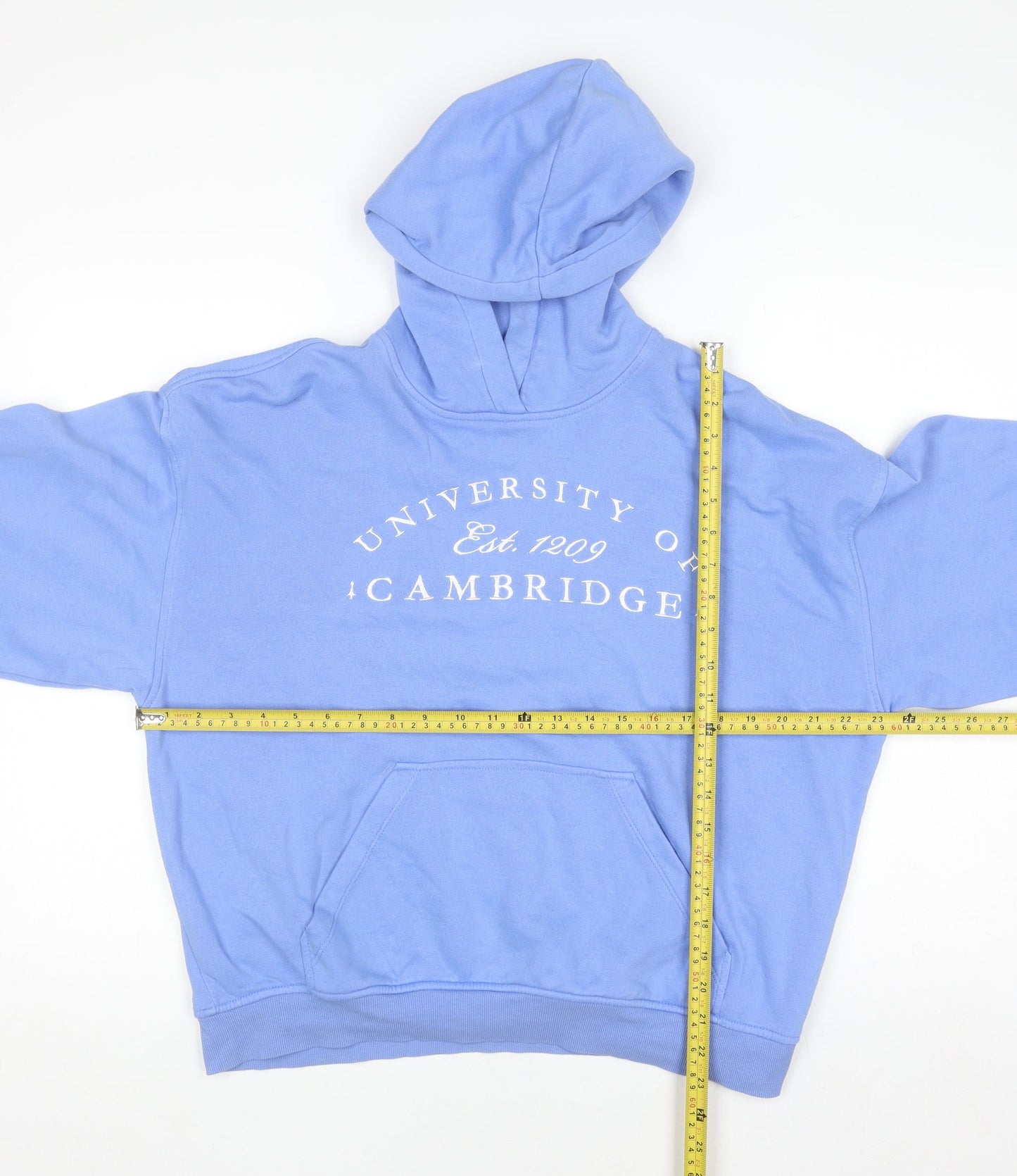 Womens UK Size S H&M Blue Pullover Hoodie