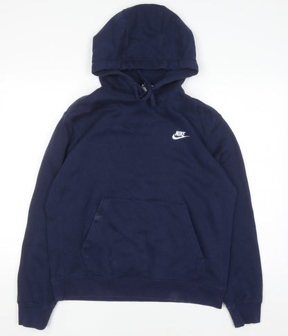 Mens UK Size M Nike Blue Pullover Hoodie