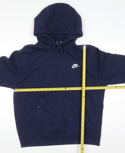 Mens UK Size M Nike Blue Pullover Hoodie