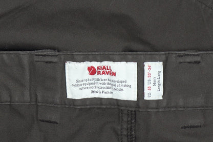 Mens UK Size L Fjällräven Regular Fit Cargo Brown Trousers