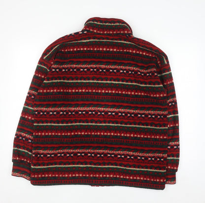 Womens UK Size 12 Marks and Spencer Red Full Zip Sweatshirt
