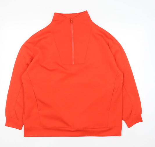 Womens UK Size 14 TU Orange Pullover Sweatshirt