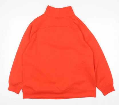 Womens UK Size 14 TU Orange Pullover Sweatshirt