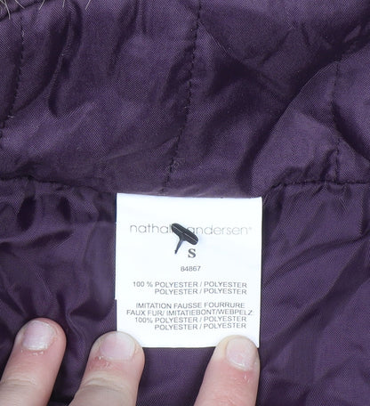 Womens UK Size S nathalie andersen Purple Puffer Jacket