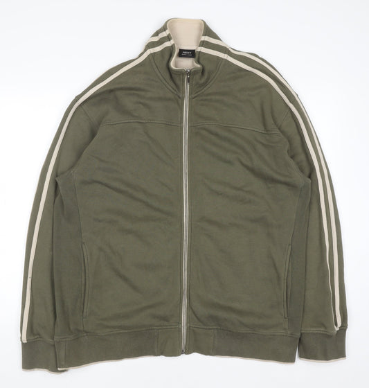 Mens UK Size XL NEXT Green Full Zip Sweatshirt