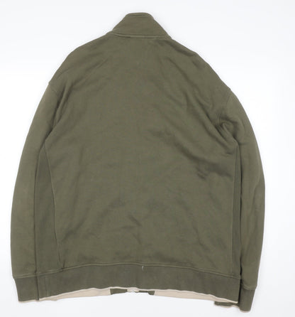 Mens UK Size XL NEXT Green Full Zip Sweatshirt
