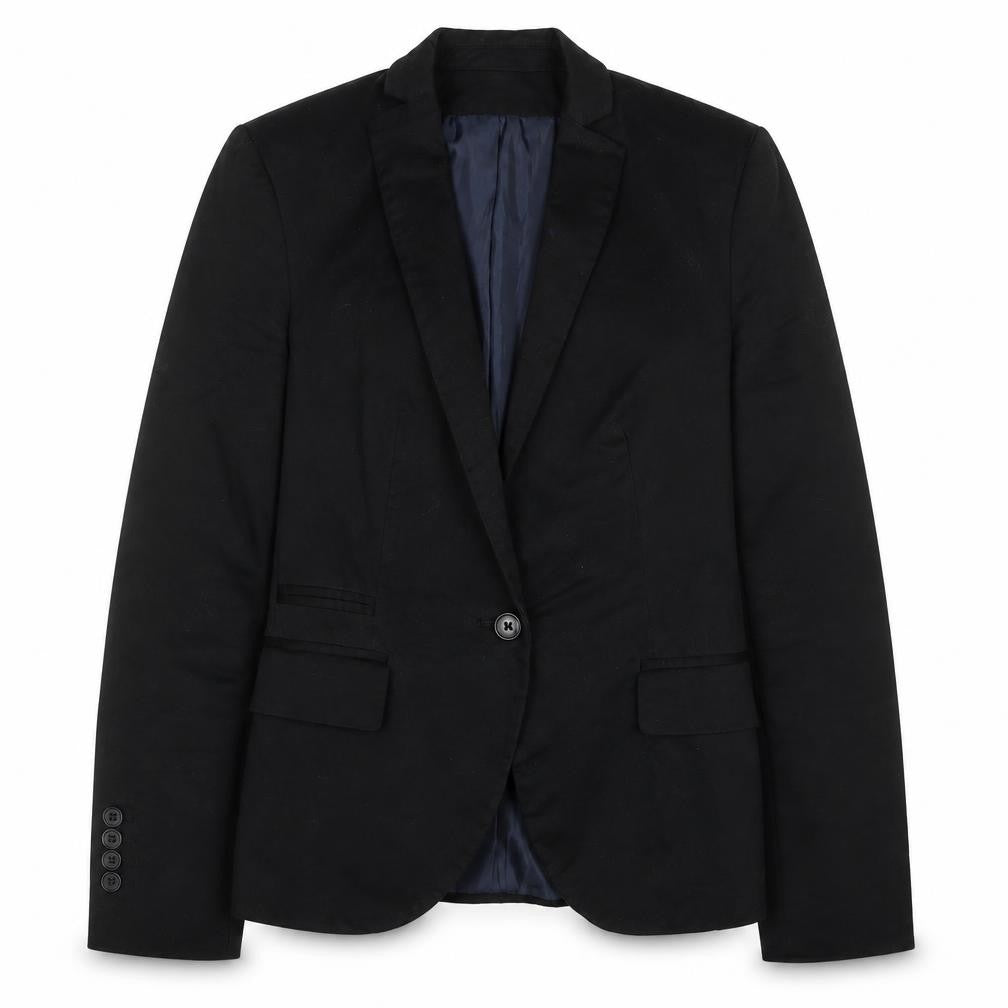 Womens UK Size XS Zara Regular Black Blazer