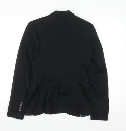 Womens UK Size XS Zara Regular Black Blazer