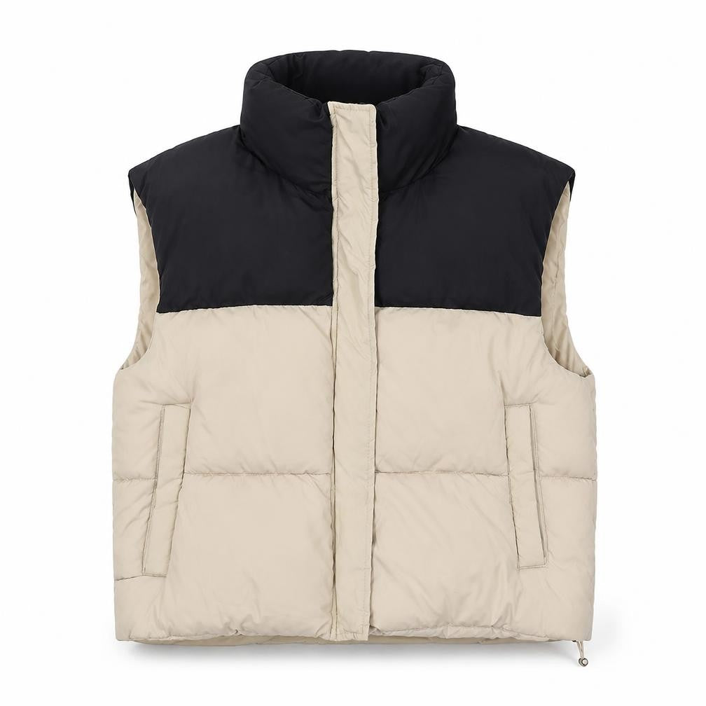 Womens UK Size 12 Brave Soul Beige Puffer Jacket