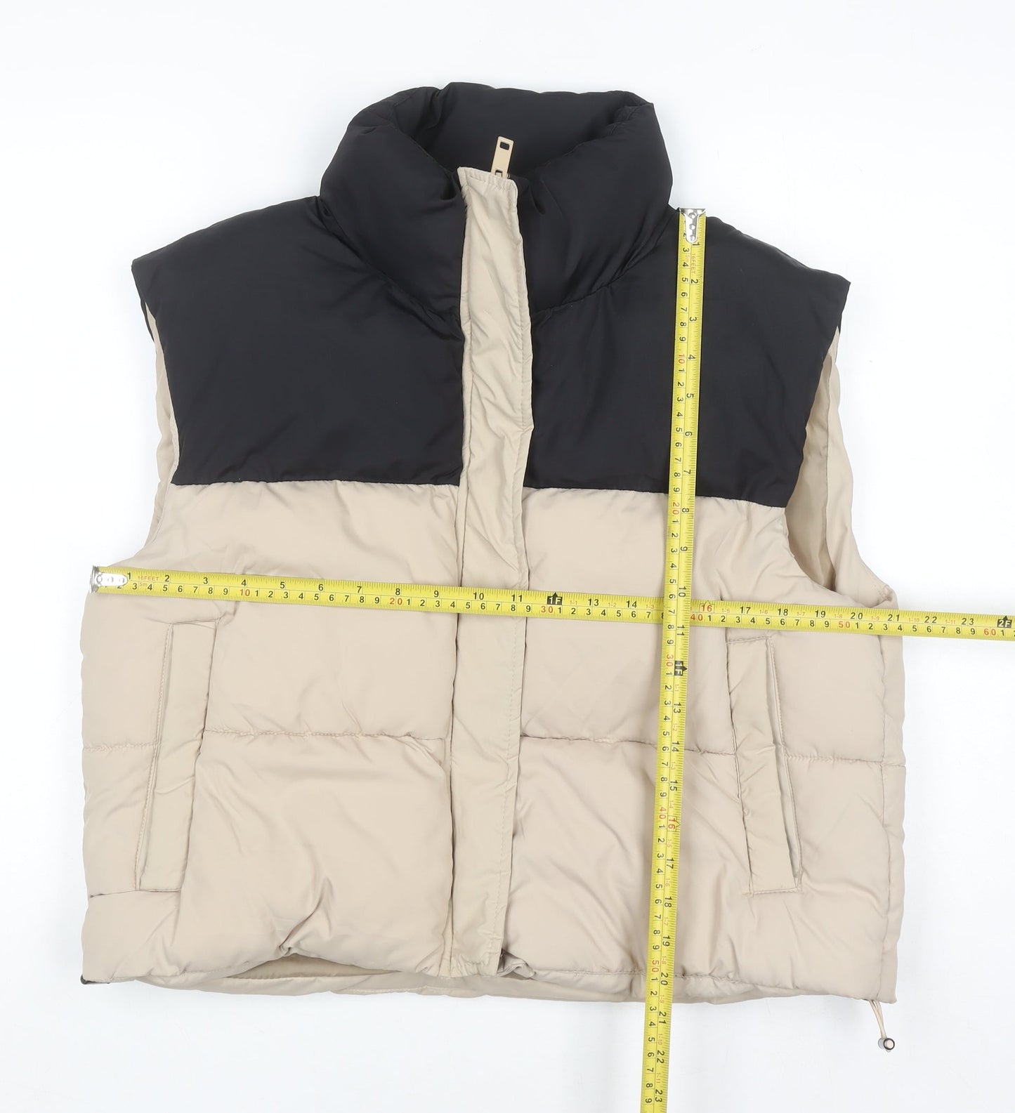 Womens UK Size 12 Brave Soul Beige Puffer Jacket