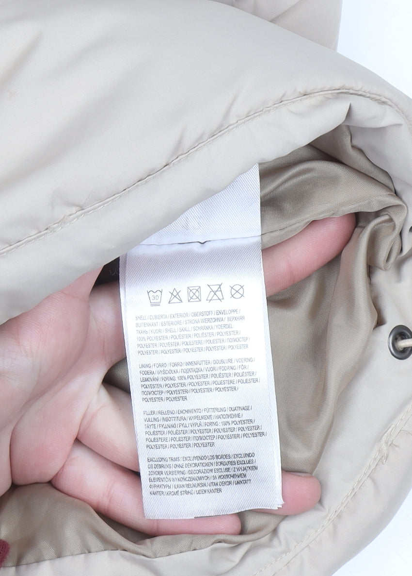 Womens UK Size 12 Brave Soul Beige Puffer Jacket