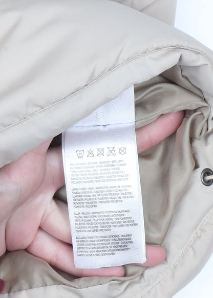 Womens UK Size 12 Brave Soul Beige Puffer Jacket