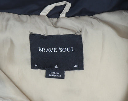 Womens UK Size 12 Brave Soul Beige Puffer Jacket