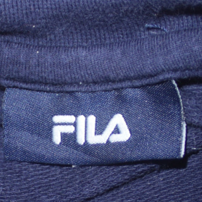 Mens UK Size L FILA Blue Henley Sweatshirt