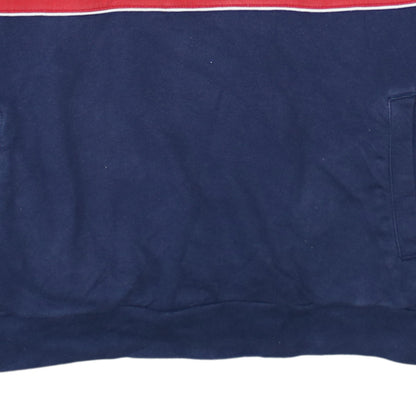 Mens UK Size L FILA Blue Henley Sweatshirt