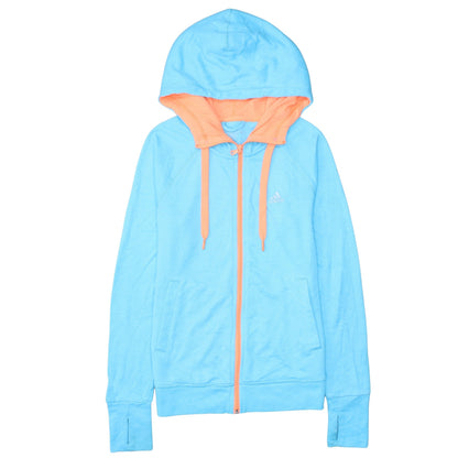 Unisex Adults UK Size XS adidas Blue Full Zip Hoodie