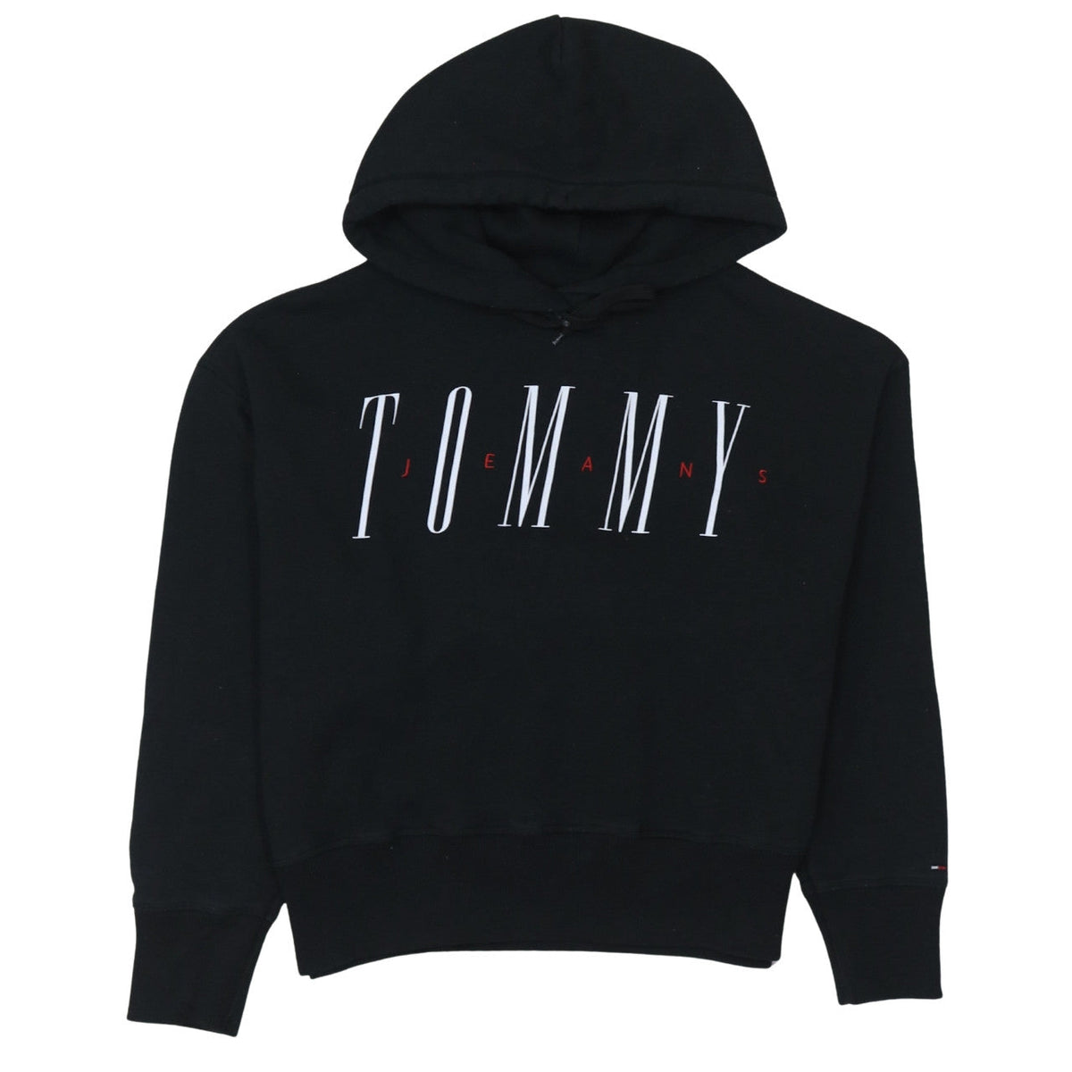 Womens UK Size S Tommy Jeans Black Pullover Hoodie