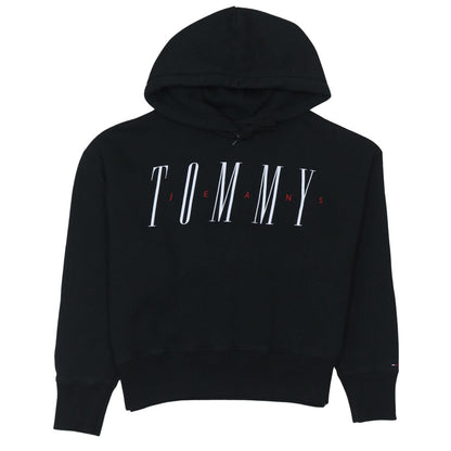 Womens UK Size S Tommy Jeans Black Pullover Hoodie