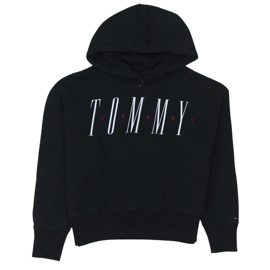 Womens UK Size S Tommy Jeans Black Pullover Hoodie