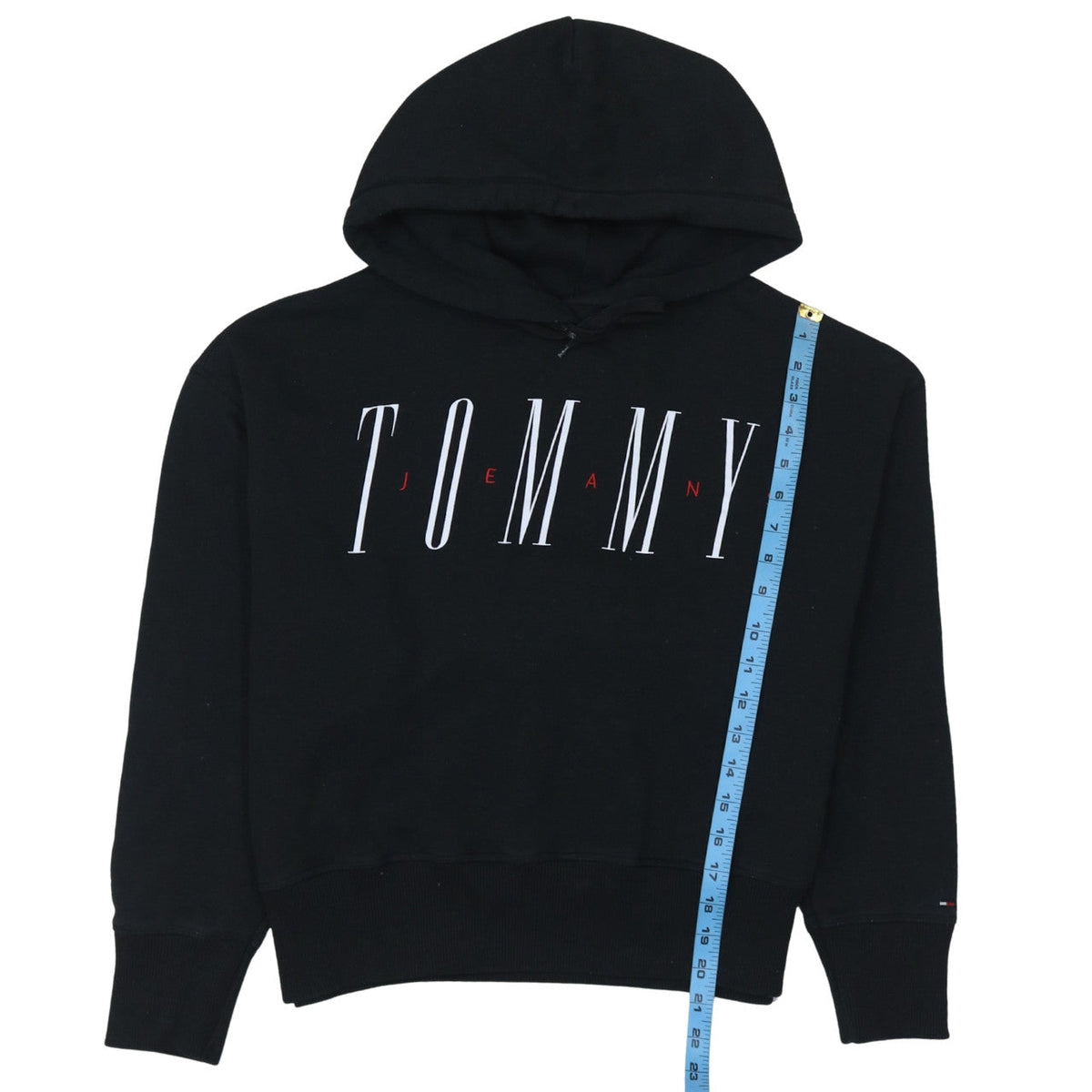 Womens UK Size S Tommy Jeans Black Pullover Hoodie