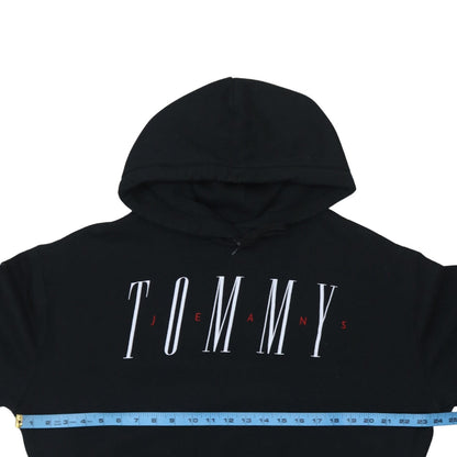 Womens UK Size S Tommy Jeans Black Pullover Hoodie