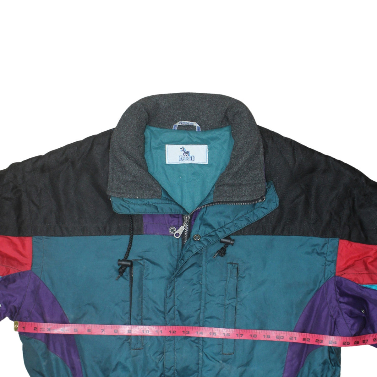Mens UK Size L Rodeo Multicoloured Full Zip Sweatshirt
