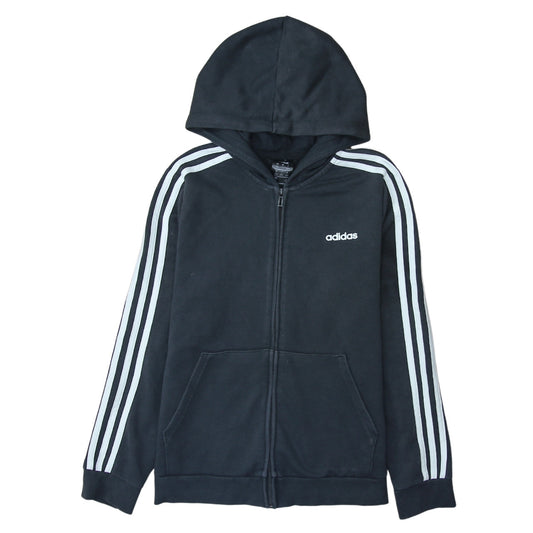 Womens UK Size L adidas Black Full Zip Hoodie