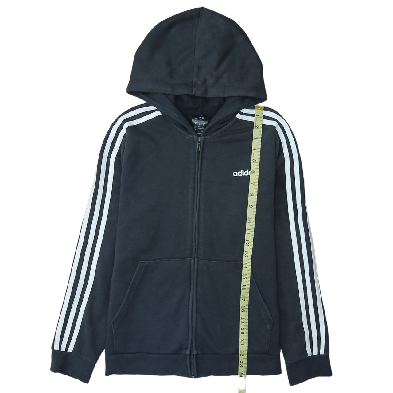 Womens UK Size L adidas Black Full Zip Hoodie