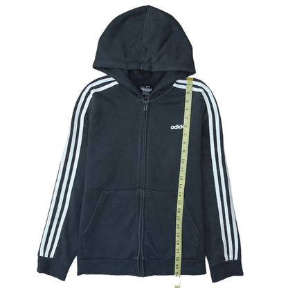 Womens UK Size L adidas Black Full Zip Hoodie